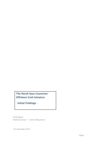 The North Seas Countries' Offshore Grid Initiative - Initial ... - Benelux