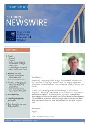 Student Newswire - Department of Politics and International Relations