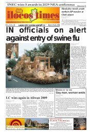 V52 N27 April 27-May 3, 2009.pmd - Ilocos Times