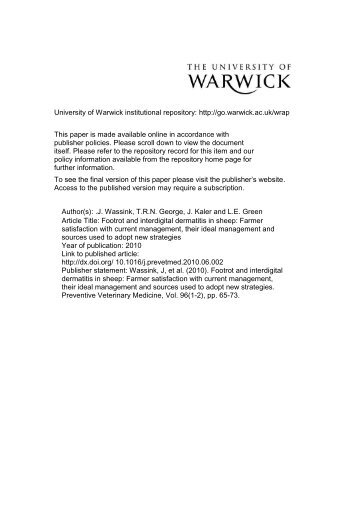 University of Warwick institutional repository: http://go.warwick.ac.uk ...