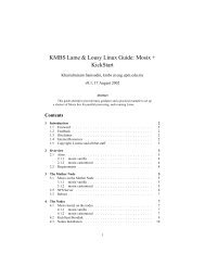 KMBS Lame & Lousy Linux Guide: Mosix + KickStart