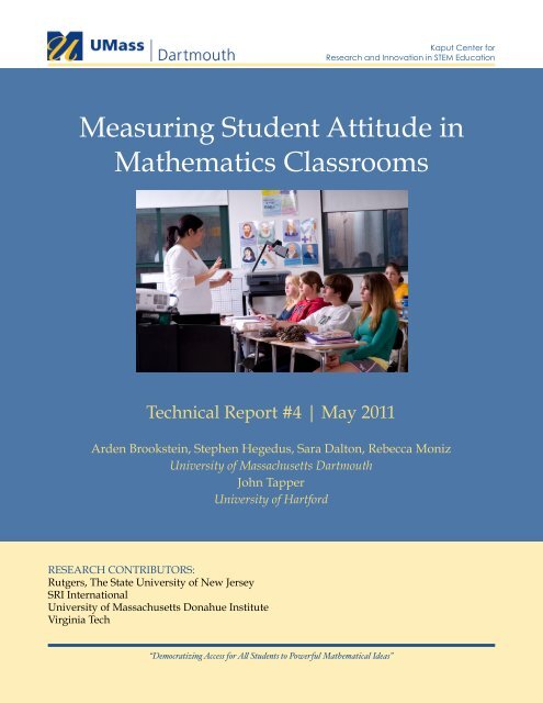 Measuring Student Attitude in Mathematics Classrooms