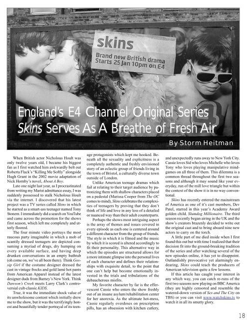 Magazine Article for "As You Like It" - Marist Clubs and ...