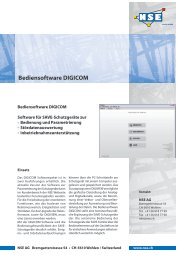 Bediensoftware DIGICOM - NSE AG