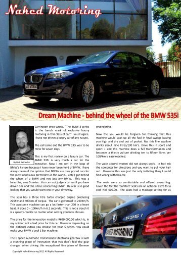 BMW 535i test.pdf - Naked Motoring SA