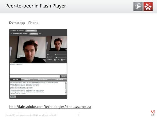 Peer-to-Peer in Flash Player 10.1 Build An App In A Week Go Multi ...