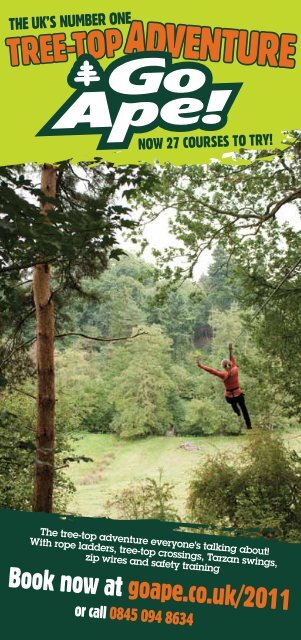 Go Ape Days Out Leaflets Go Ape Days Out Leaflets