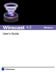 Wirecast User guide PDF - Telestream