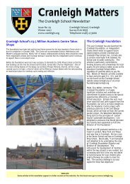 cranleigh matters no 29.qxp - Cranleigh School