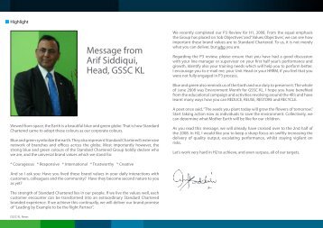 Message from Arif Siddiqui, Head, GSSC KL - Scope International