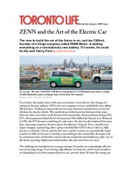 ZENN and the Art of the Electric Car - ZENN Motor Company