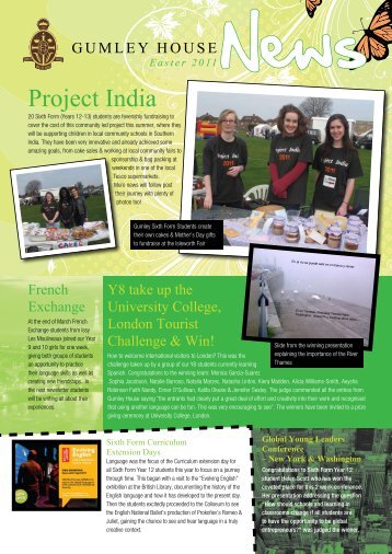 Project India - Gumley House Convent School