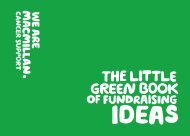 The little green book of fundraising ideas - Macmillan Cancer Support