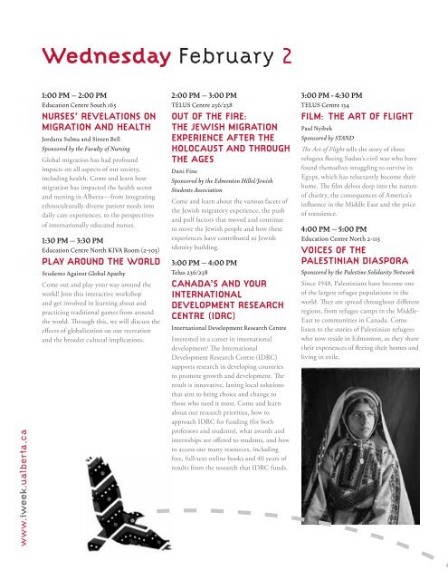 International Week 2011 Program Guide - University of Alberta