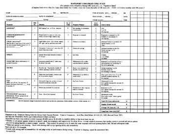 Coma/Near Coma Scale