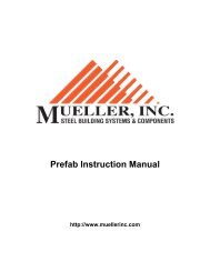 Prefab Instruction Manual - Mueller, Inc