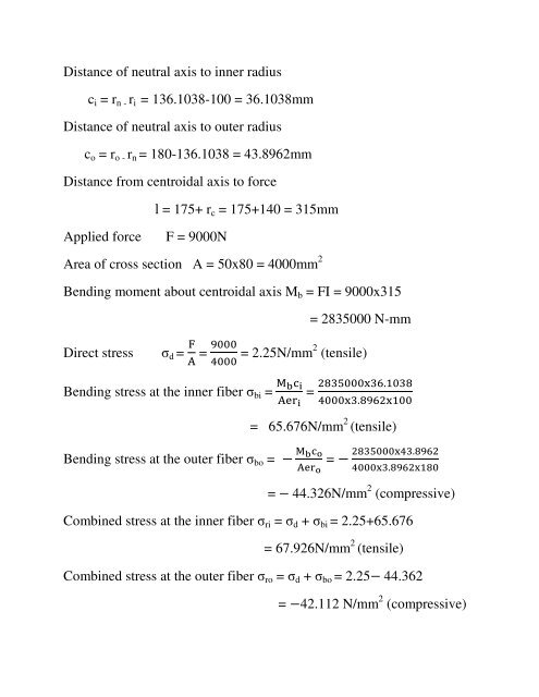 Curved Beam - VTU e-Learning