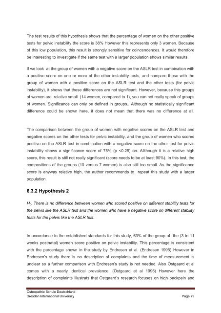 Pelvic girdle pain and relevance of ASLR testing: A ... - Cindy Verheul