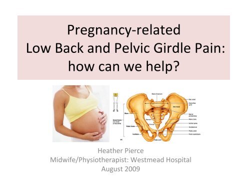 Pelvic Girdle Pain In Pregnancy