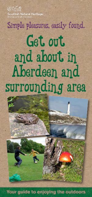 Get out and about in Aberdeen and surrounding area