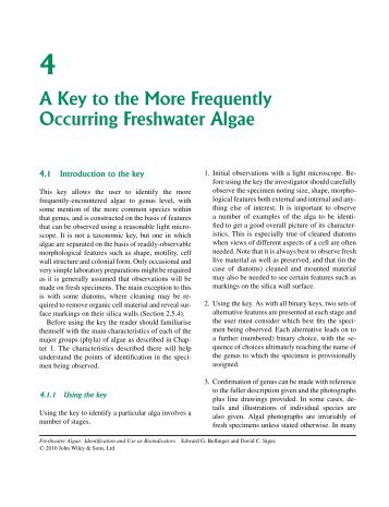 Freshwater Algae: Identification and Use as Bioindicators