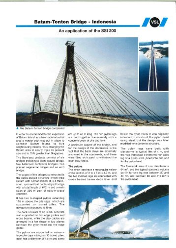 Batam-Tonton Bridge - Indonesia - VSL Singapore