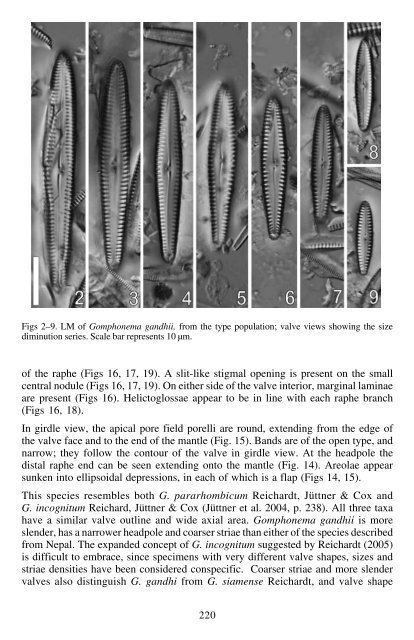 The diatom genus Gomphonema Ehrenberg in India: Checklist and ...