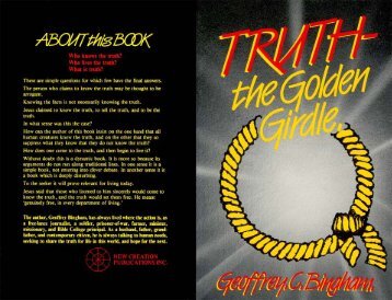 Truth The Golden Girdle - New Creation Teaching Ministry