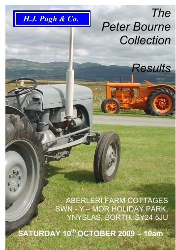 The Peter Bourne Collection Results - HJ Pugh & Co Auctioneers