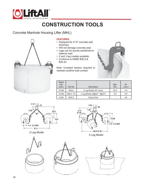 Lifting Devices Catalog 2010.pdf - Lift-All Inc.