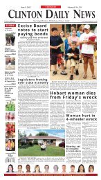 Hobart woman dies from Friday's wreck - the Clinton Daily News!