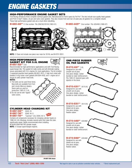 2006 Ford Racing Performance Parts Catalog - Chromwerk