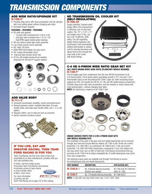 2006 Ford Racing Performance Parts Catalog - Chromwerk