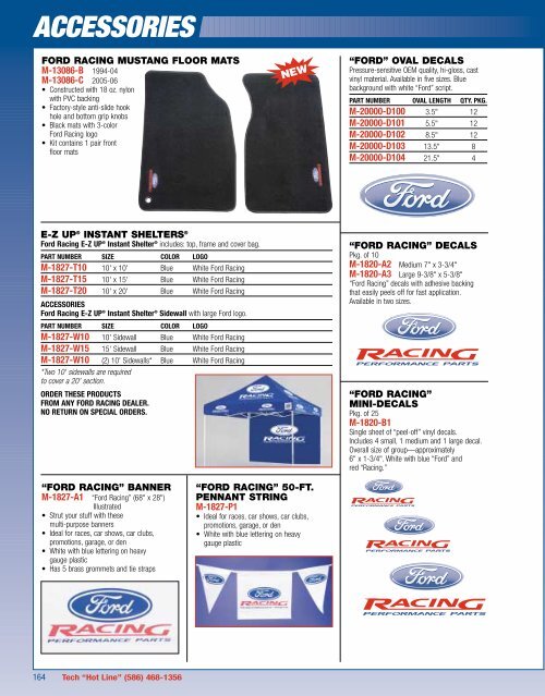 2006 Ford Racing Performance Parts Catalog - Chromwerk