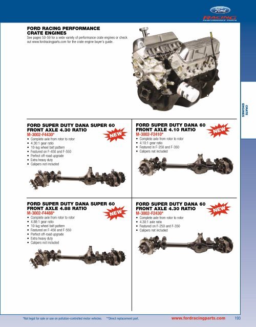 2006 Ford Racing Performance Parts Catalog - Chromwerk