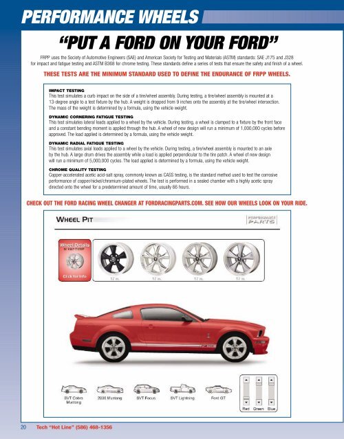 2006 Ford Racing Performance Parts Catalog - Chromwerk