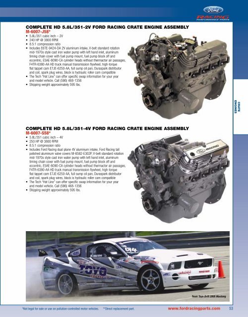 2006 Ford Racing Performance Parts Catalog - Chromwerk