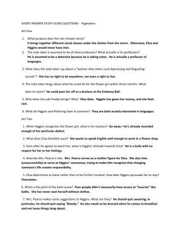 pygmalion analysis essay pygmalion analysis essay