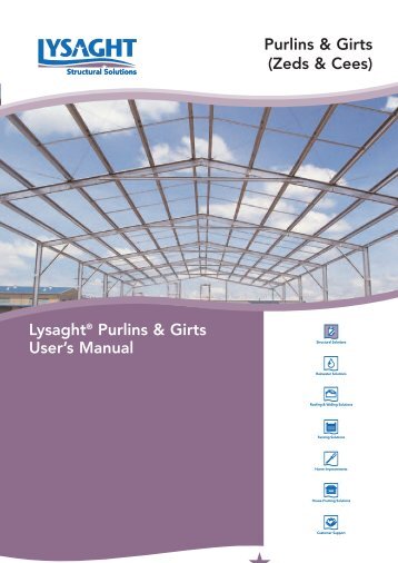 Lysaght® Purlins & Girts User's Manual - CAD TECH Australia Pty Ltd