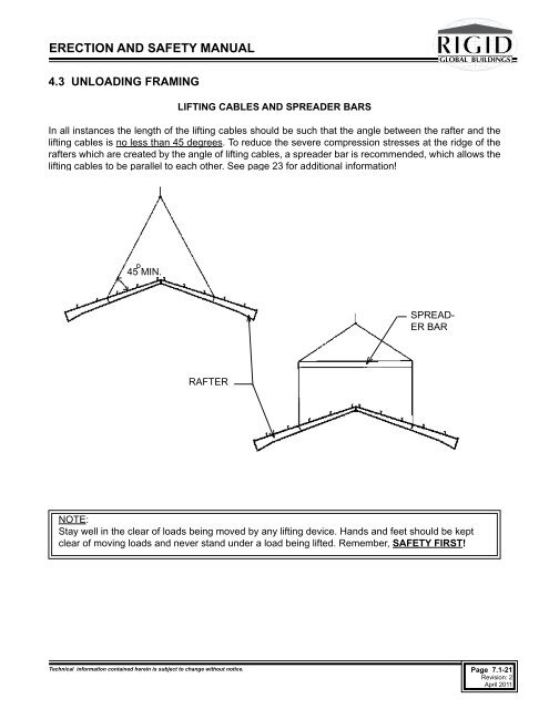 ERECTION AND SAFETY MANUAL - Rigid Global Buildings