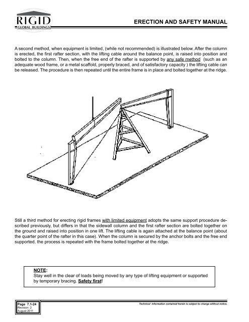 ERECTION AND SAFETY MANUAL - Rigid Global Buildings