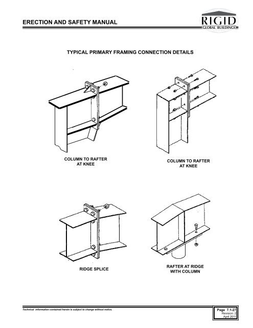 ERECTION AND SAFETY MANUAL - Rigid Global Buildings