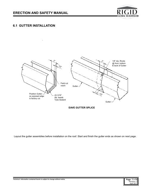 ERECTION AND SAFETY MANUAL - Rigid Global Buildings