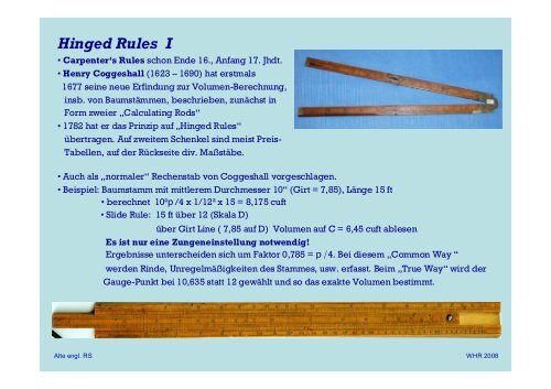 Präsentation 2 [Schreibgeschützt] - Rechenschieber-Sammler