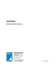 Download Tnxtower 6 General Reference - Tower Numerics