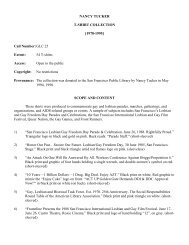 sfpl historic photograph collection subject guide - San Francisco ...