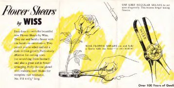 Flower Shears by Wiss - J. Wiss & Sons Co.