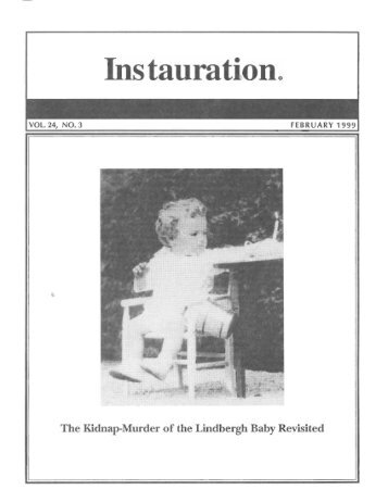 The Kidnap-Murder of the Lindbergh Baby Revisited - Instauration ...