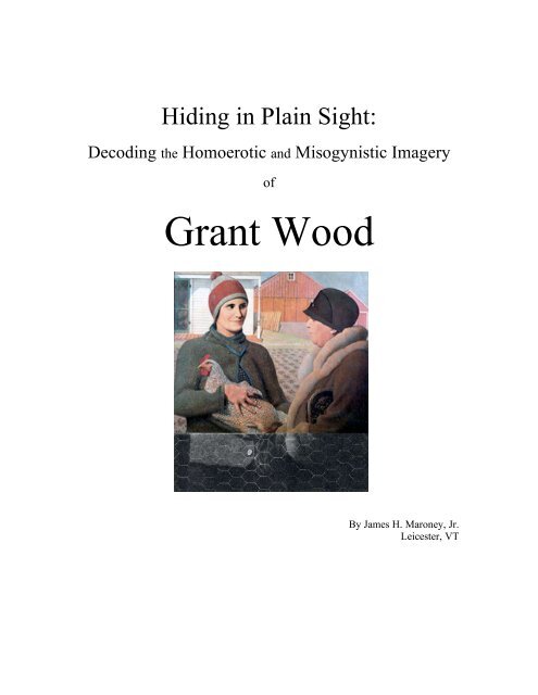 Hiding in Plain Sight - James Maroney Inc.