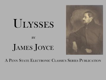 James Joyce - Weltordnung.ch